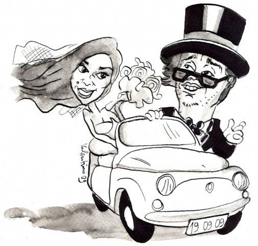 caricaturiste mariage